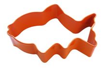 Picture of FISH POLY-RESIN COATED COOKIE CUTTER ORANGE 7.6CM